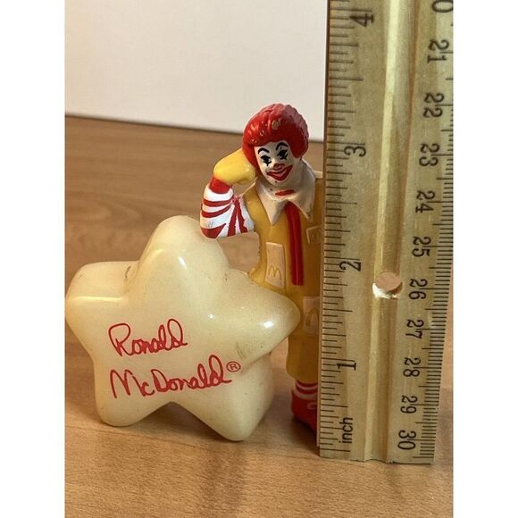 McDonalds Happy Meal Toy Vtg. Ronald Signature Glow In the Dark Star Figure 1988 - Picture 6 of 6